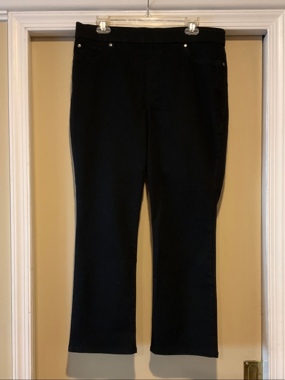 Kim Rodgers Classic Tummy Control 14 Average Black Women's Jeans